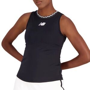 New Balance Women's Black Sleeveless Tennis Tank